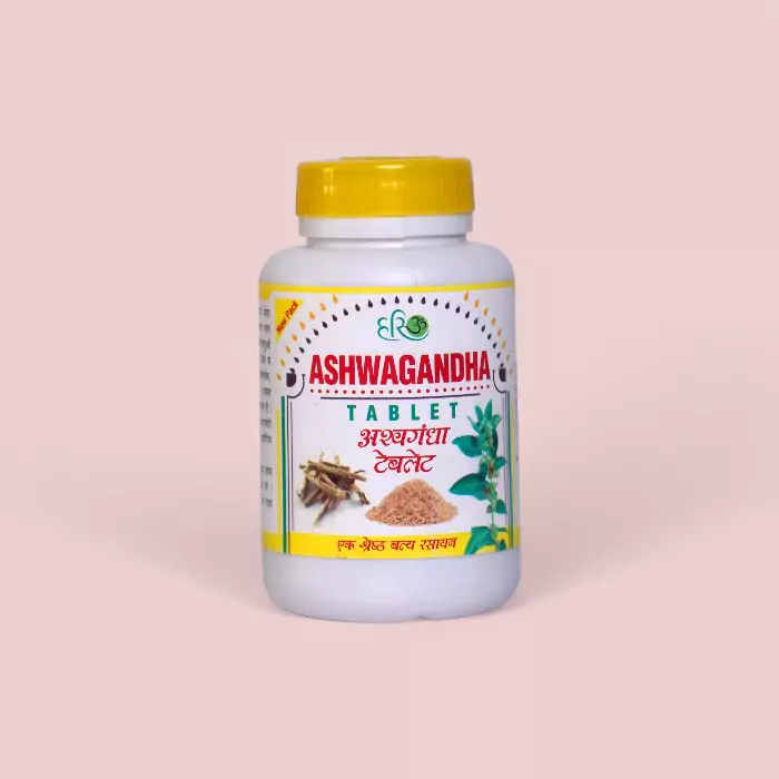Hariom Ashwagandha Tablet 100g – Ayurvedic Strength & Stress Relief Formula