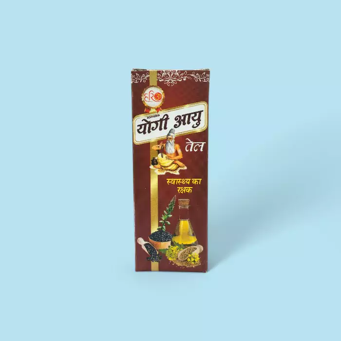 Hariom Yogi Ayu Tel 20ml – Ayurvedic Oil for Ear Disorders, Nasal Care & CNS Detox