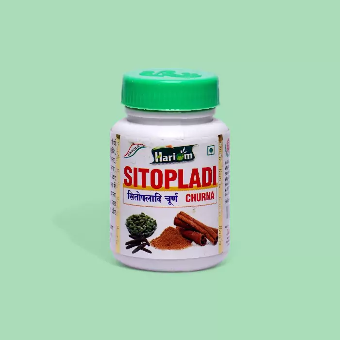 Hariom Sitopladi Churna 60g – For Cough, Cold & Respiratory Relief
