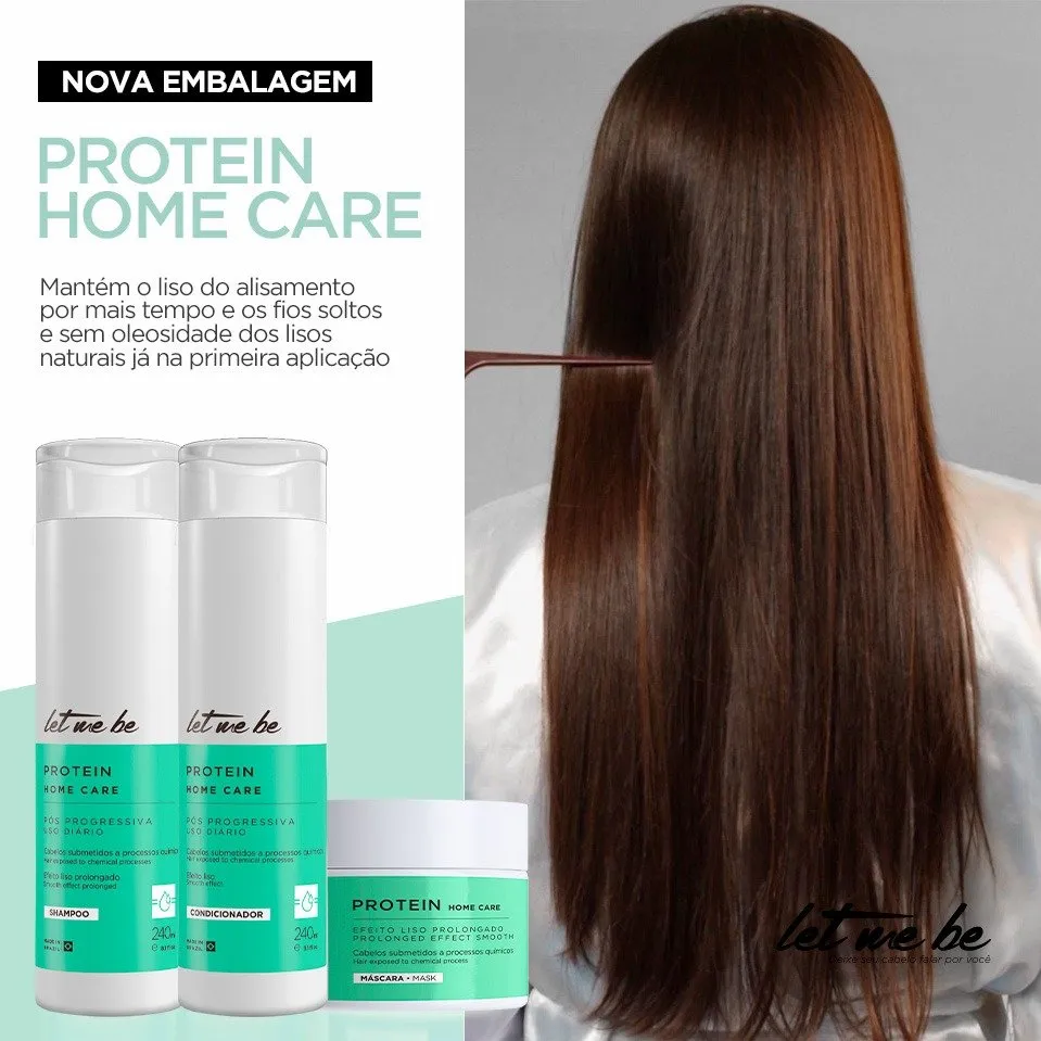 Kit Protein Home Care – Alisado Prolongado | Post-Progresivo (3 Productos)