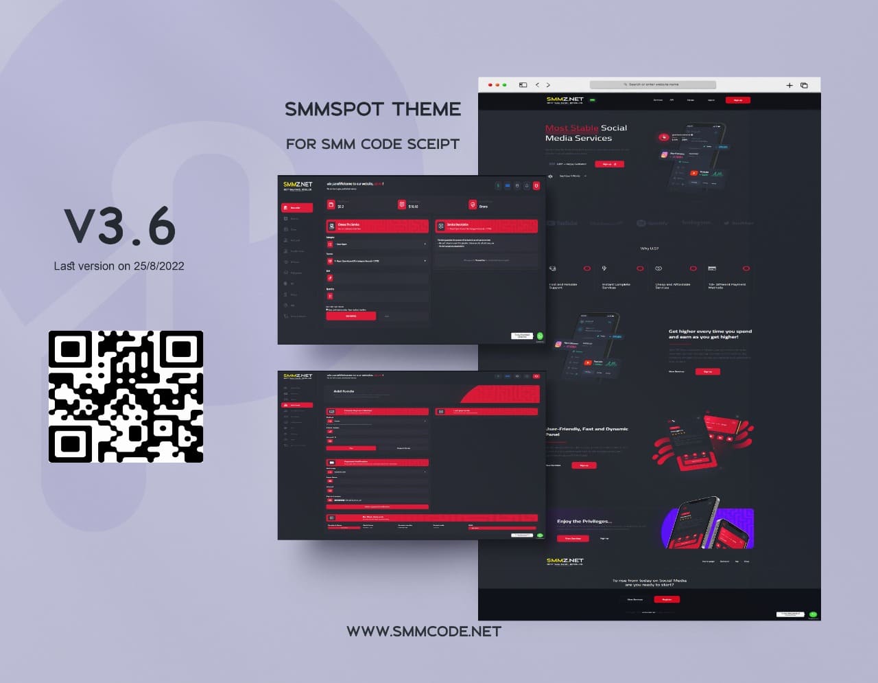 smmspot Theme for Perfect Panel software