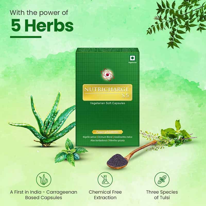 Nutricharge S5 Vegetarian Soft Capsules