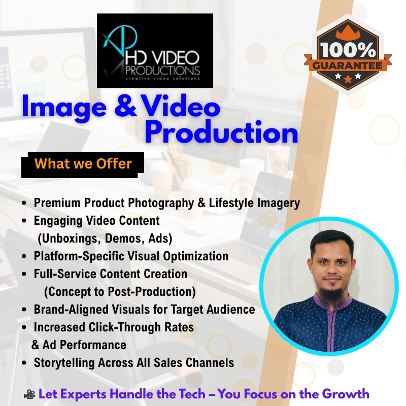Image & Video Production Service For E-Commerce Business