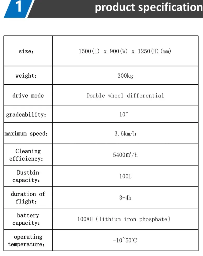 i-FATO V130 Outdoor Sweeper Robot