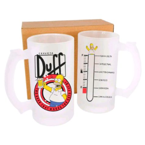 Caneca de Chopp Vidro Fosca 475ml -  Personalizada