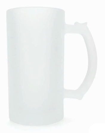 Caneca de Chopp Vidro Fosca 475ml -  Personalizada