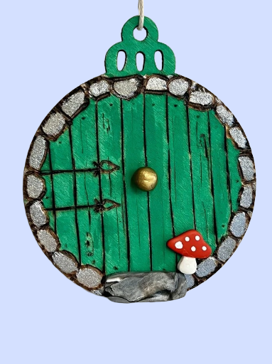 Hobbit Hole Door Holiday Ornament