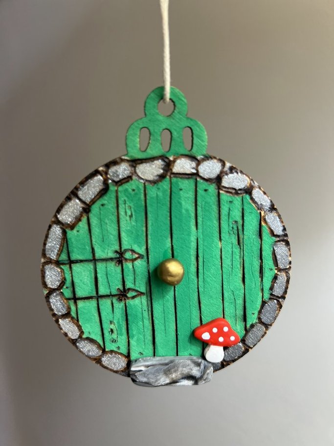 Hobbit Hole Door Holiday Ornament