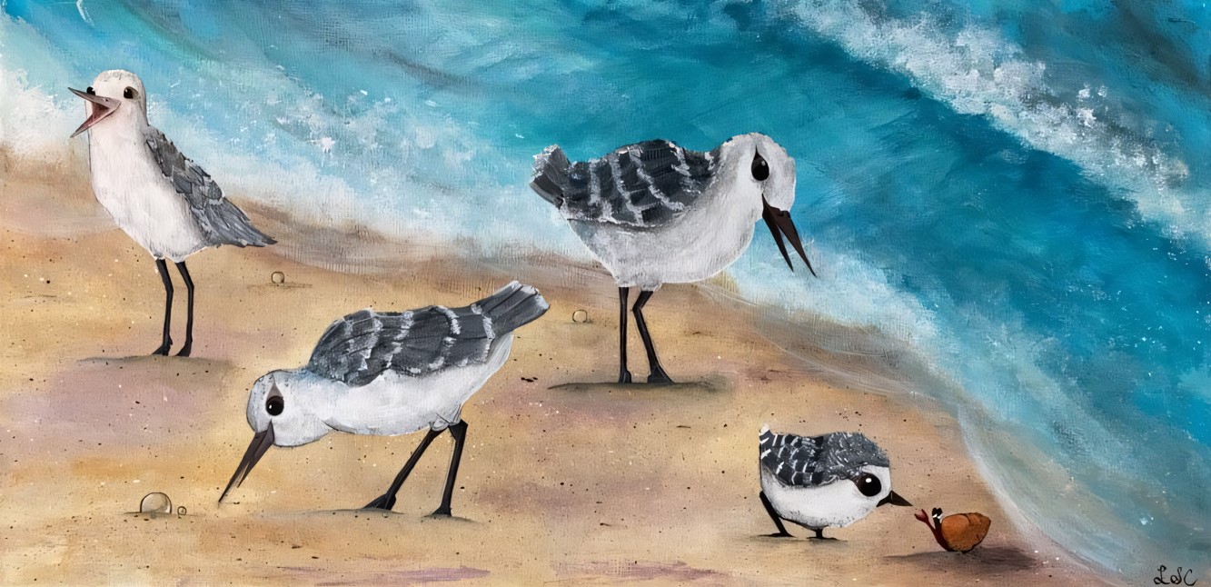 Sandpipers on the Beach