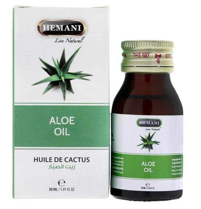 Hemani Aloe Oil 30ml – Natural Botanical Oil for Skin & Hair Care