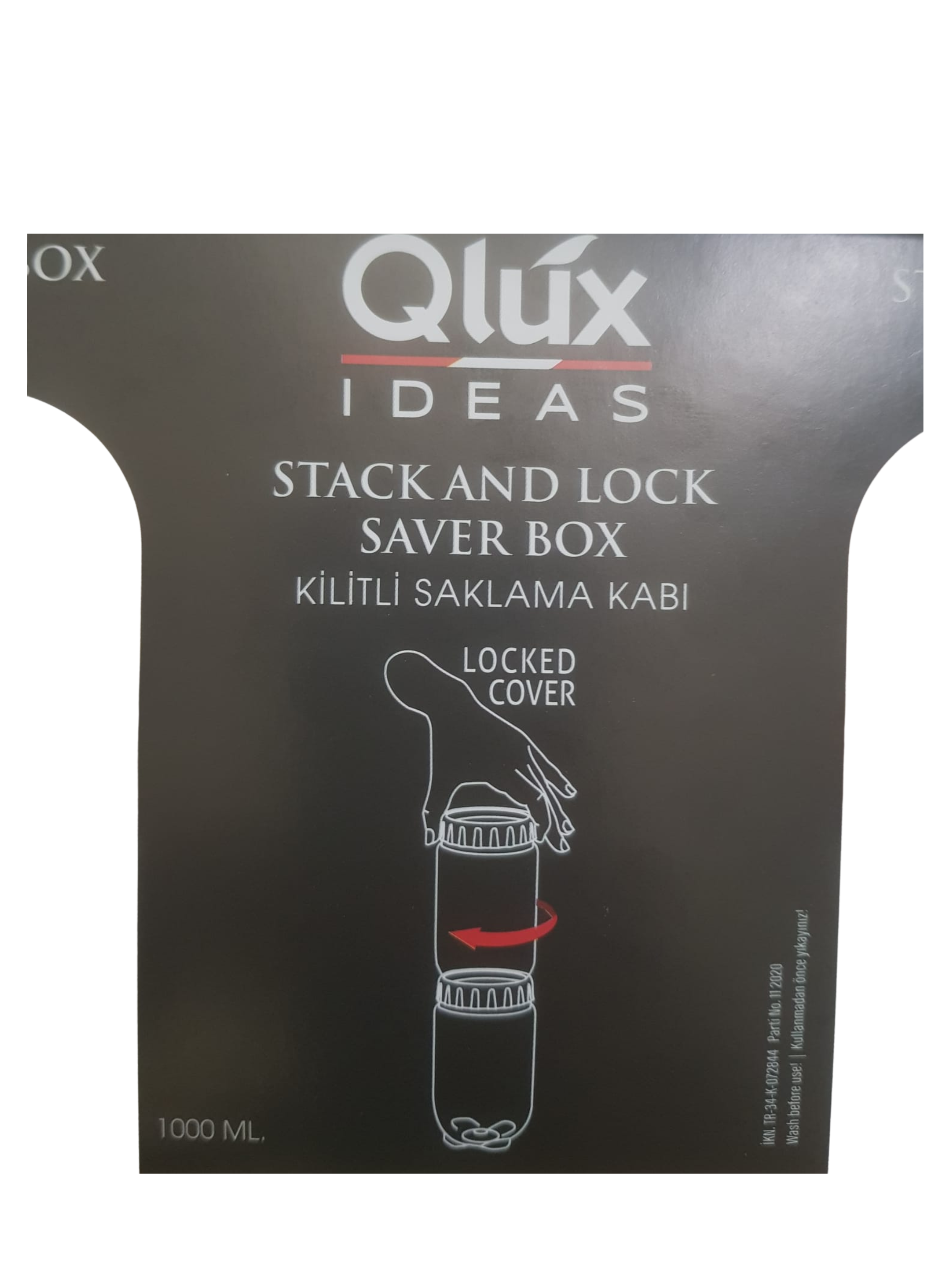 Qlux Ideas BPA Free Stack & Lock Plastic Storage Container Food Saver Box