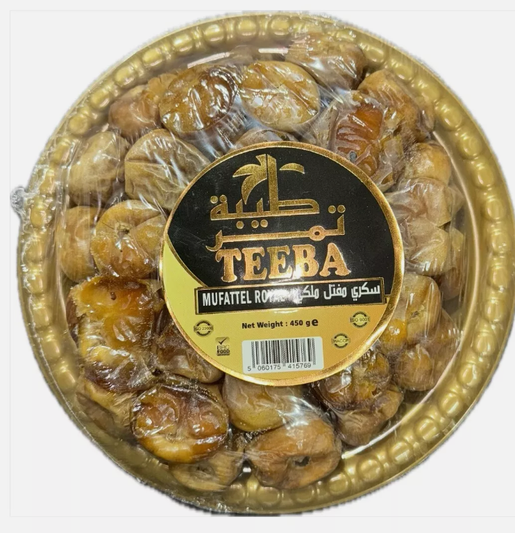 Teeba Mufattel Royal Sukkari Dates  مفتل تمر طيبة سكري ملكي