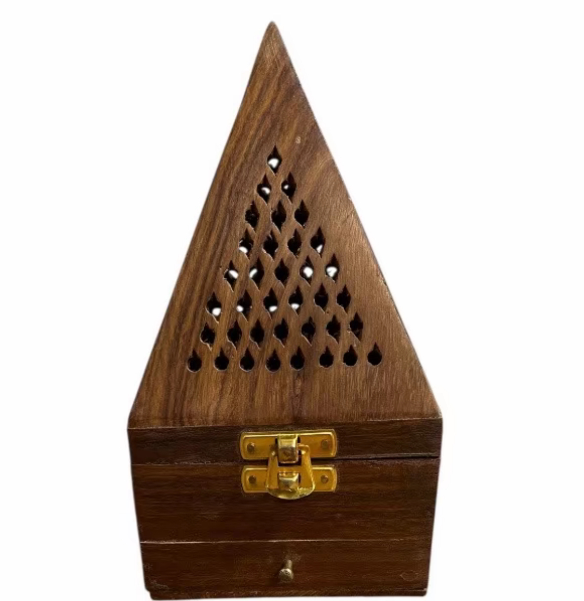 Wooden Bakhoor & Incense Burner Arabian Mabkhara Pyramid Style Cone