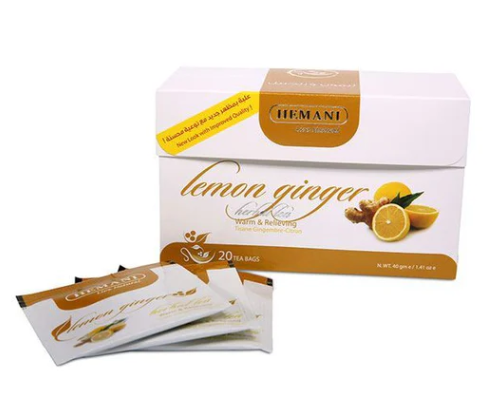 Hemani Lemon Ginger Herbal Tea 20 Bags شاي هيماني بالأعشاب بالليمون والزنجبيل