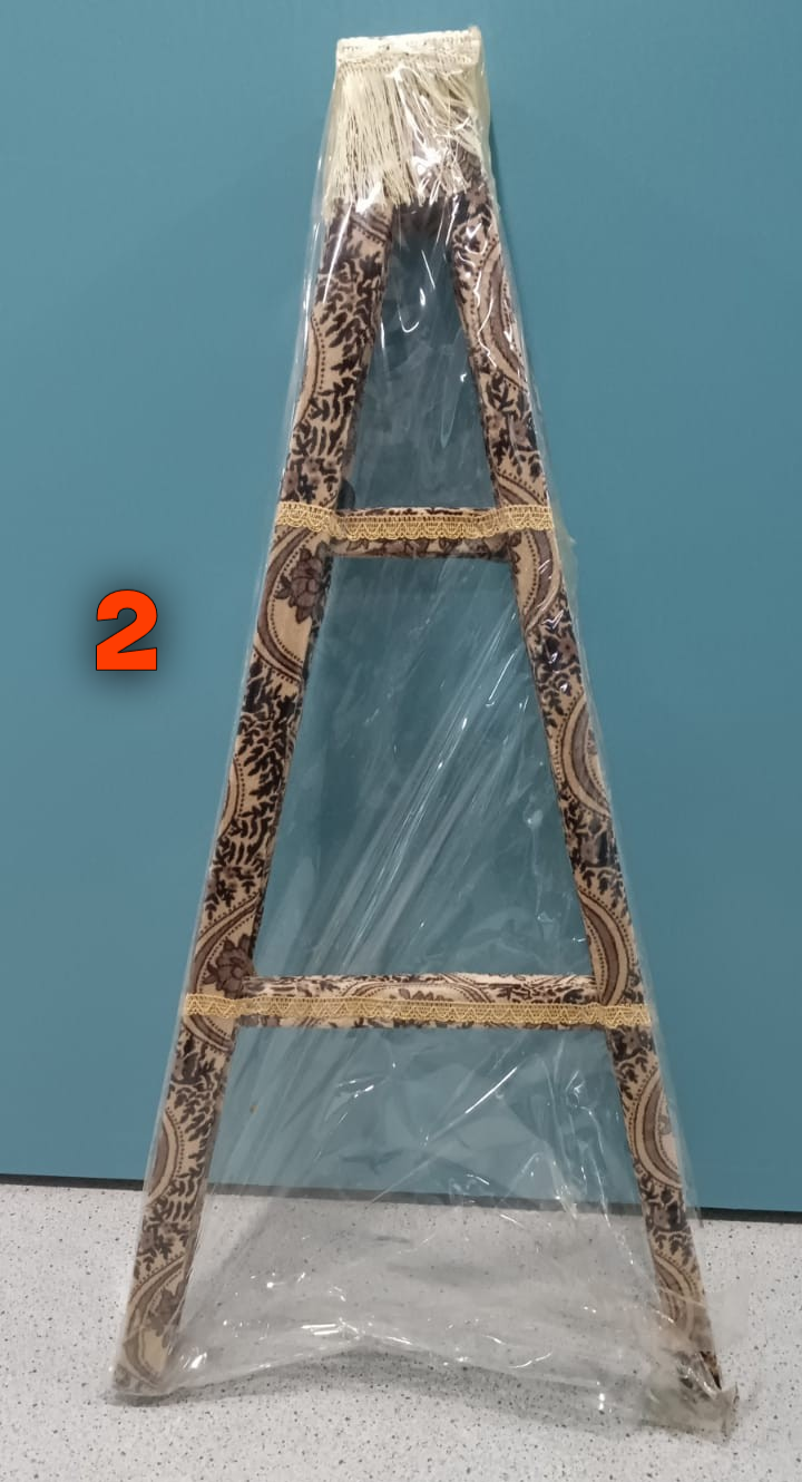 Traditional Yemeni Mashageb Bukhoor Clothes Steaming Stand Foldable Wooden Frame