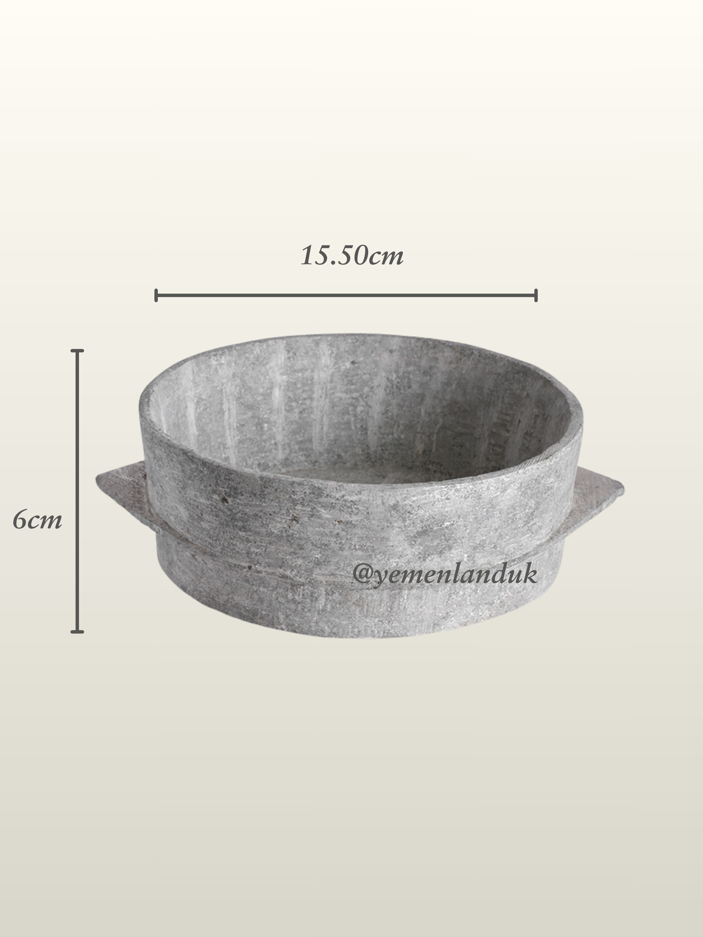 Harada Yemeni Stone Pot Bowl Madra مدرحرض يمني Traditional Cooking Pot Handcraft