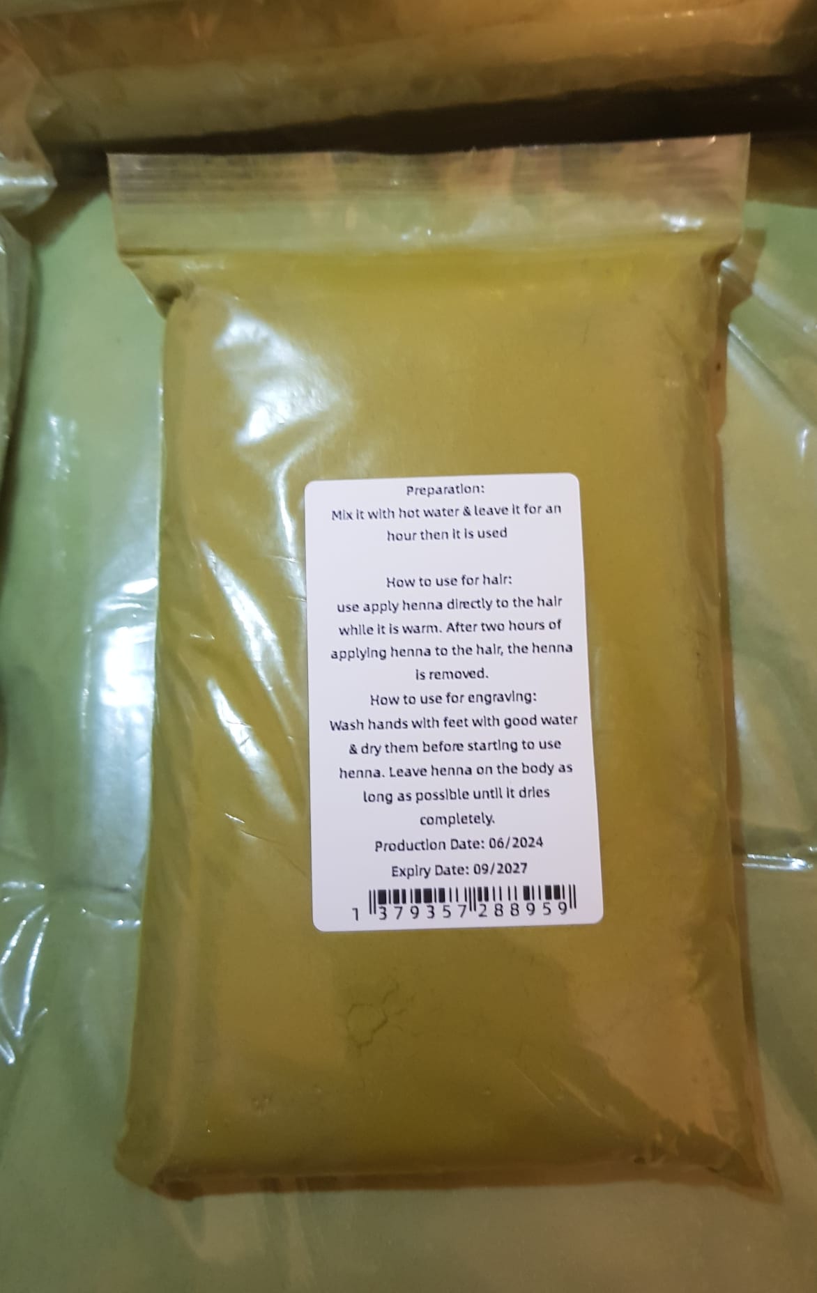 Organic Yemeni Henna Powder 300g | Triple-Sifted BAQ Grade | Strong 2.5% Lawsone