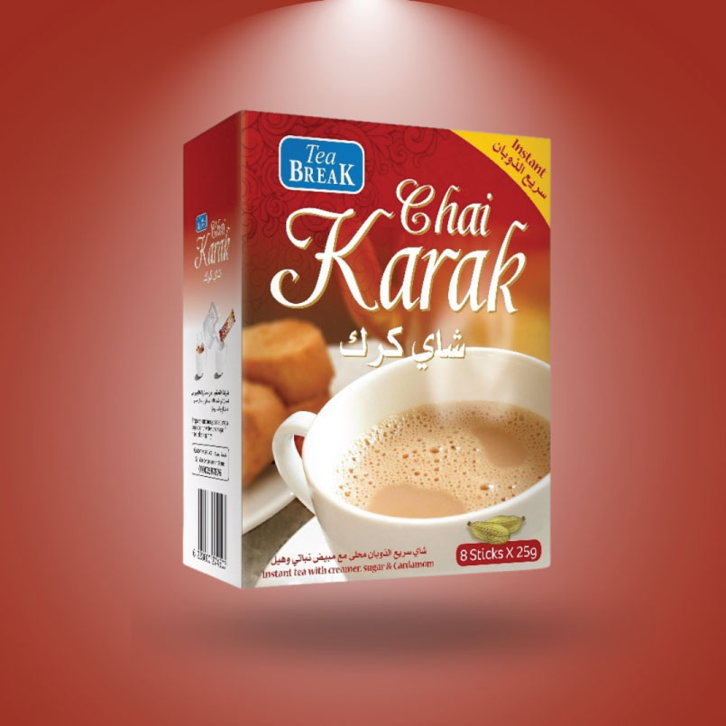Tea Break Chai Karak Instant Tea Mix with Cardamom شاي كرك مع هيل