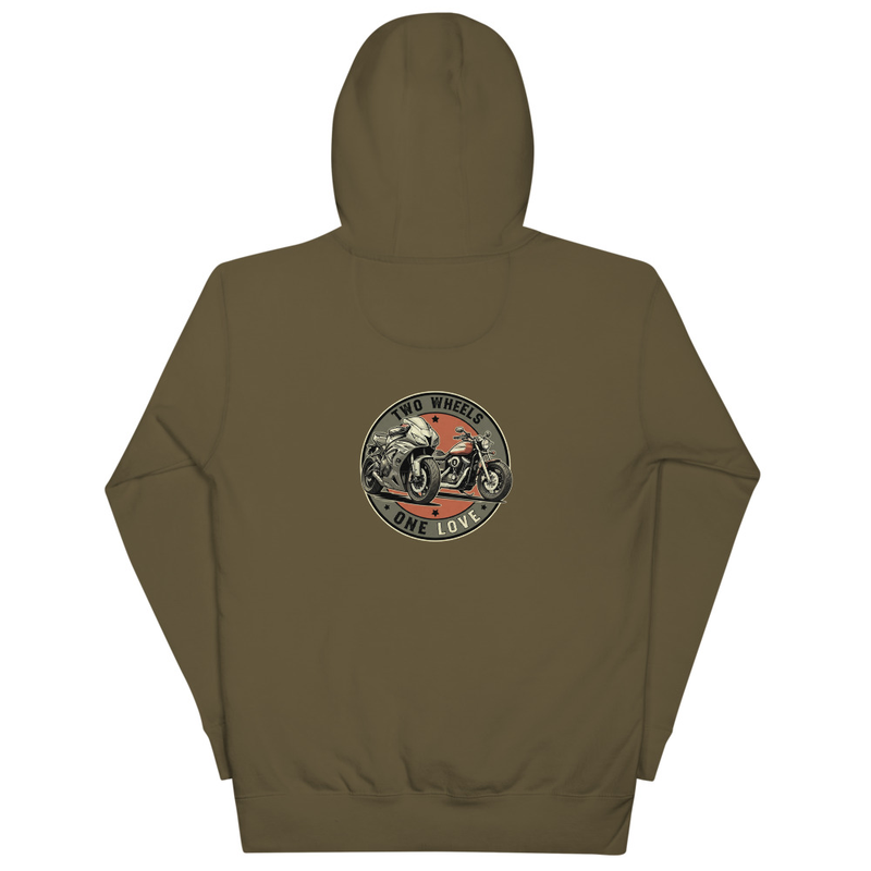 Two Wheels One Love - Classic Hoodie