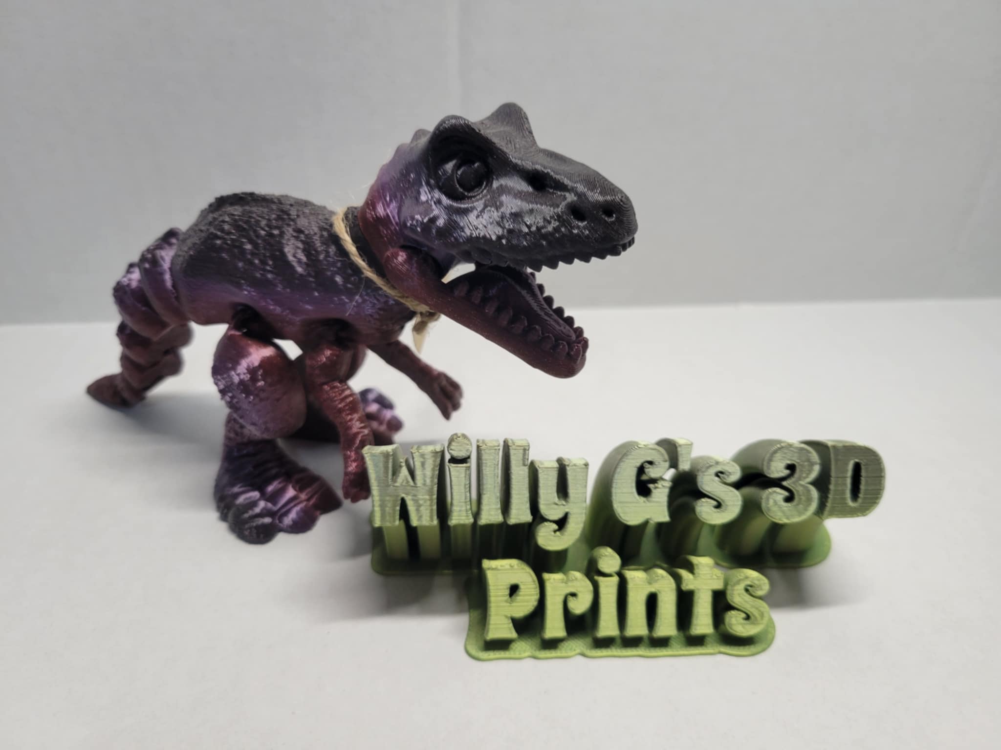 Small 3D Printed Dinosaur Articulated Figurine