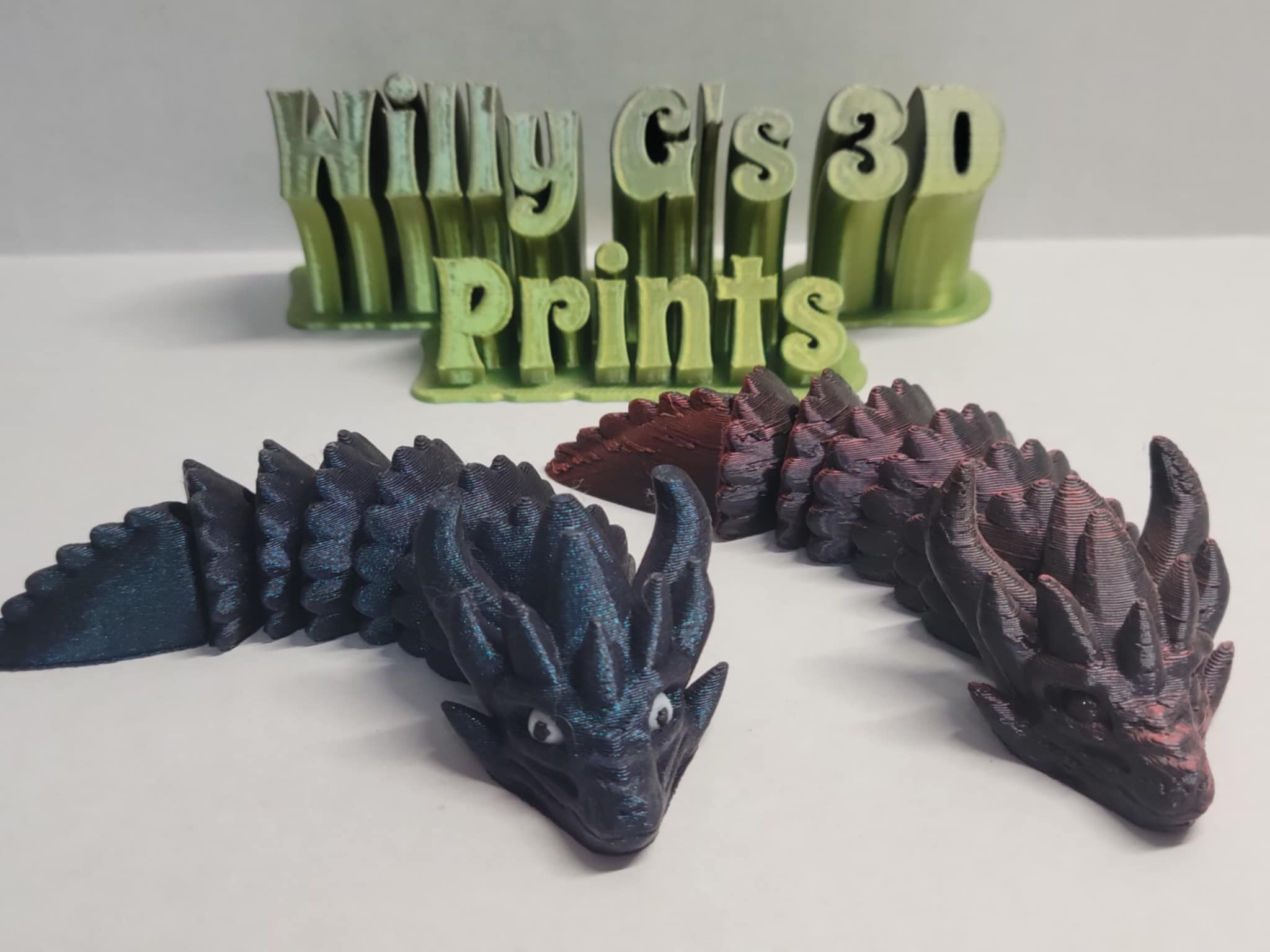 3D Printed Articulated Baby Dragons