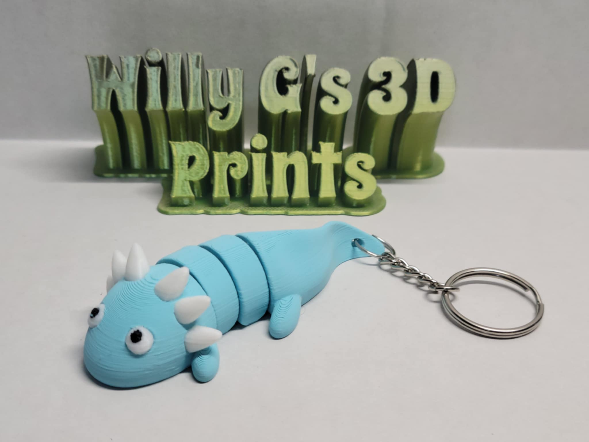 3D Printed Articulated Axolotl Keychain