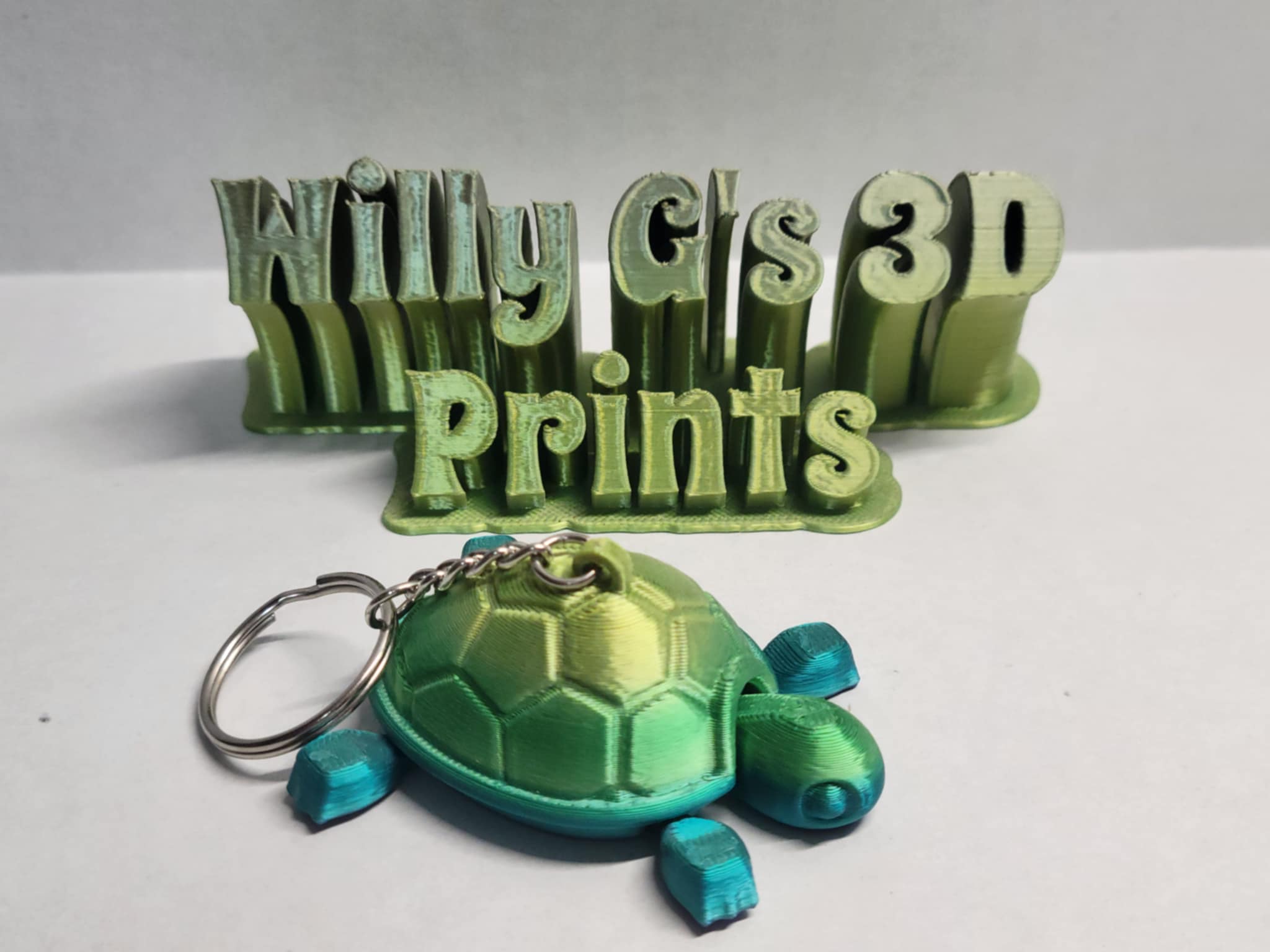 3D Printed Articulated Turtle Keychain