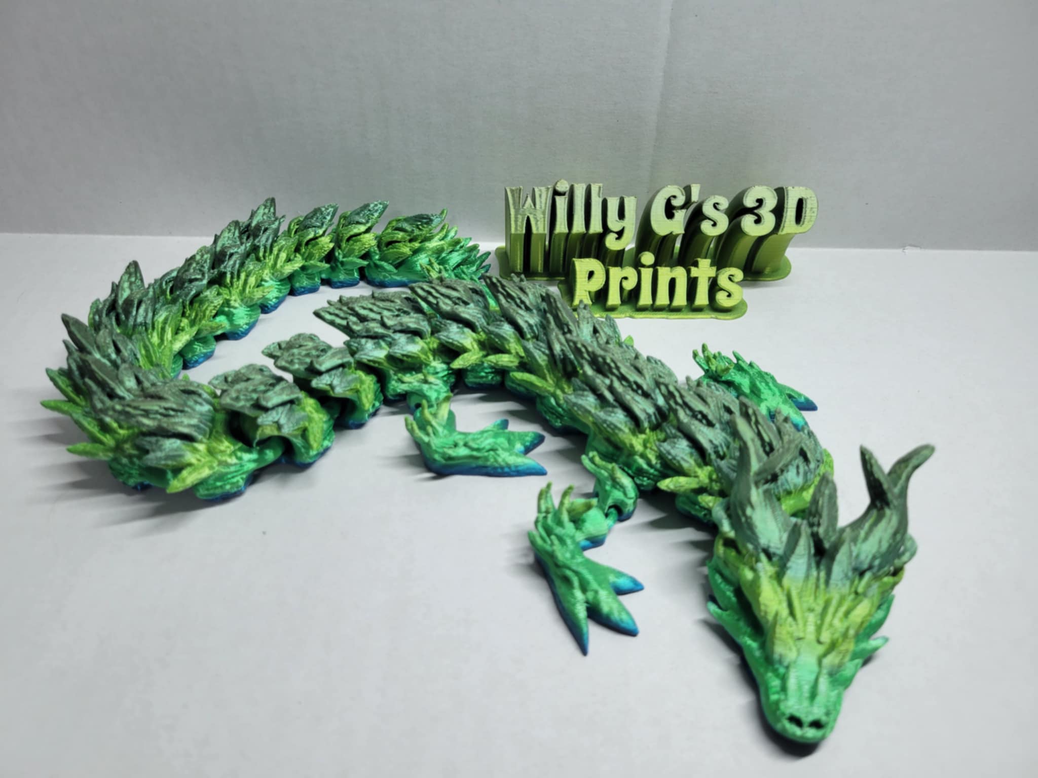 3D Printed Articulated Poison Dragon
