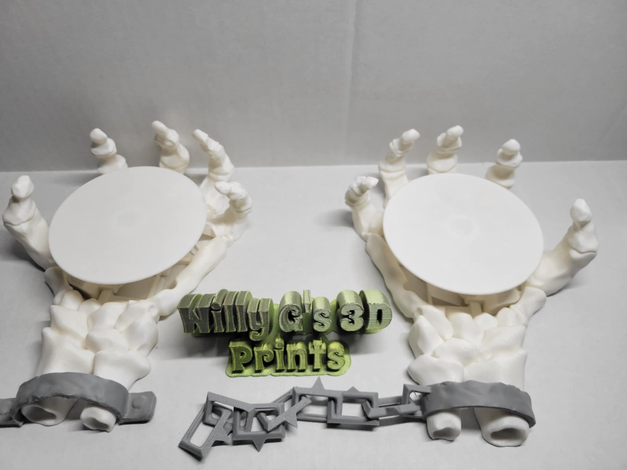 3D Printed Skeleton Coaster Set