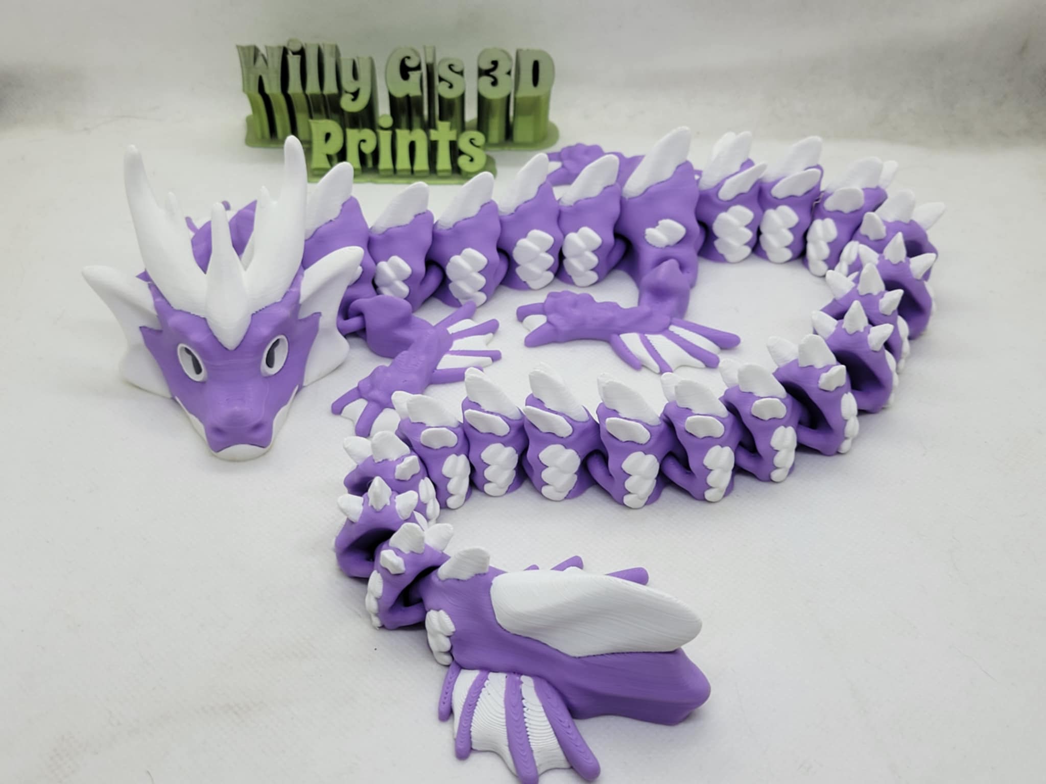 3D Printed Articulated Wavepiecer Dragon