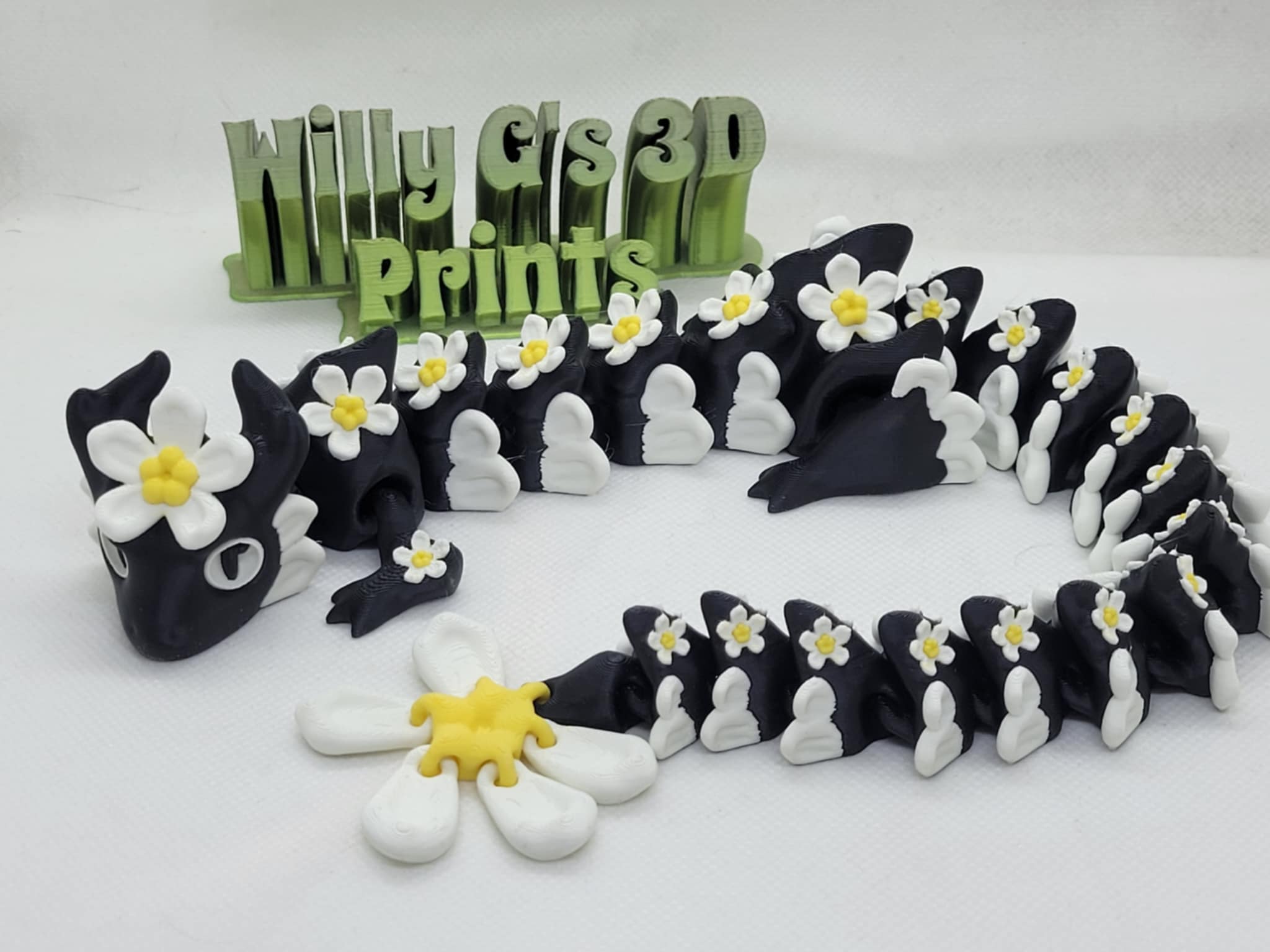 3D Printed Articulated Forget Me Not Dragon