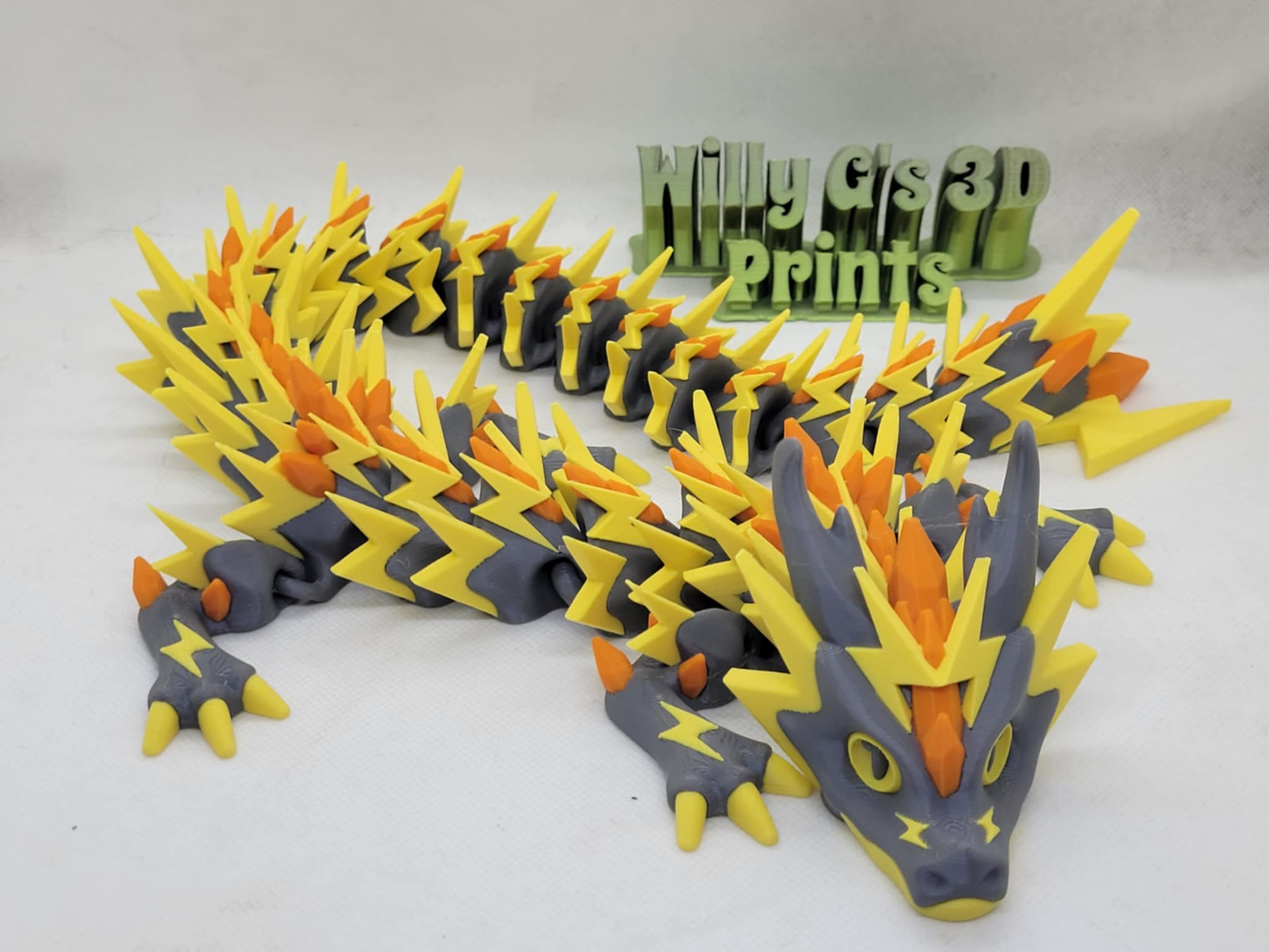 3D Printed Articulated Thundershard Dragon