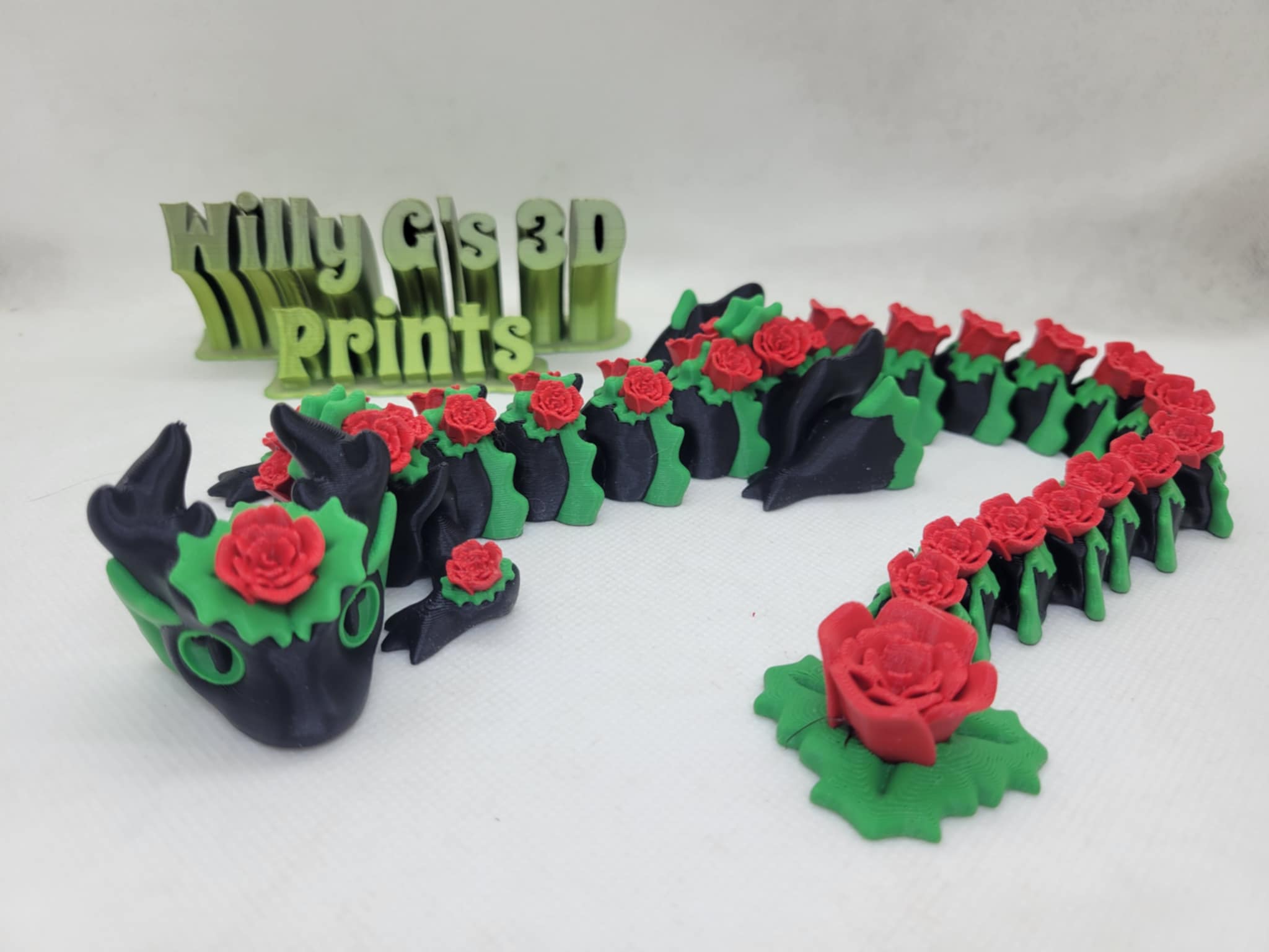 3D Printed Rose Dragon and/or Egg