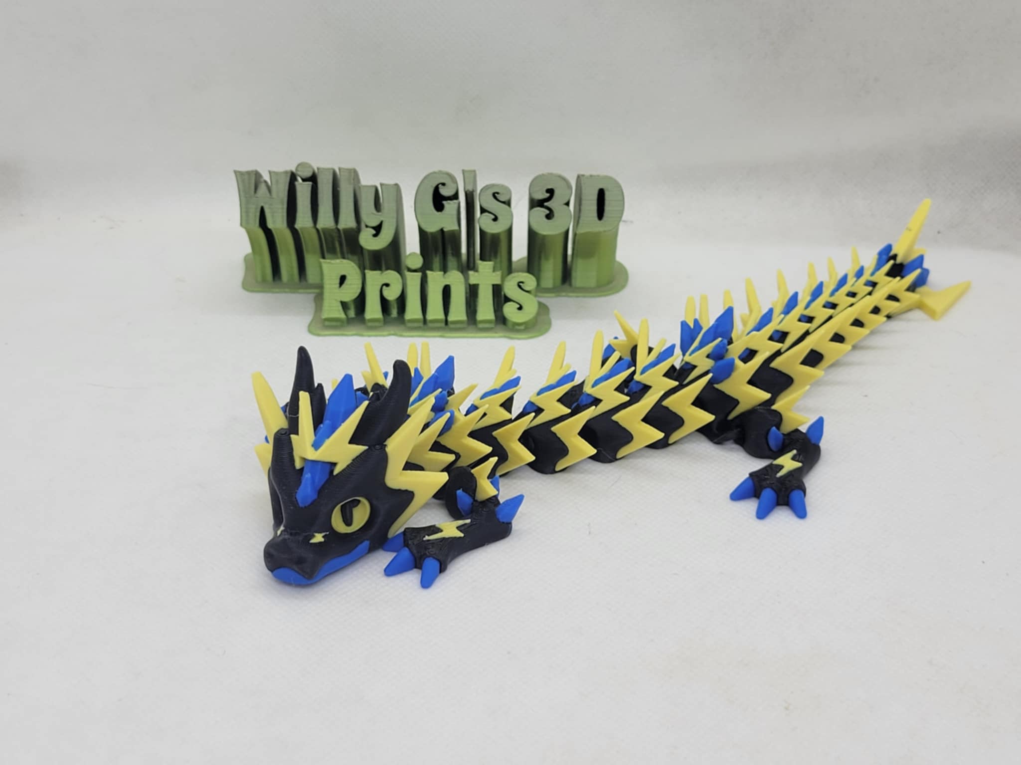 3D Printed Articulated Thundershard Dragon