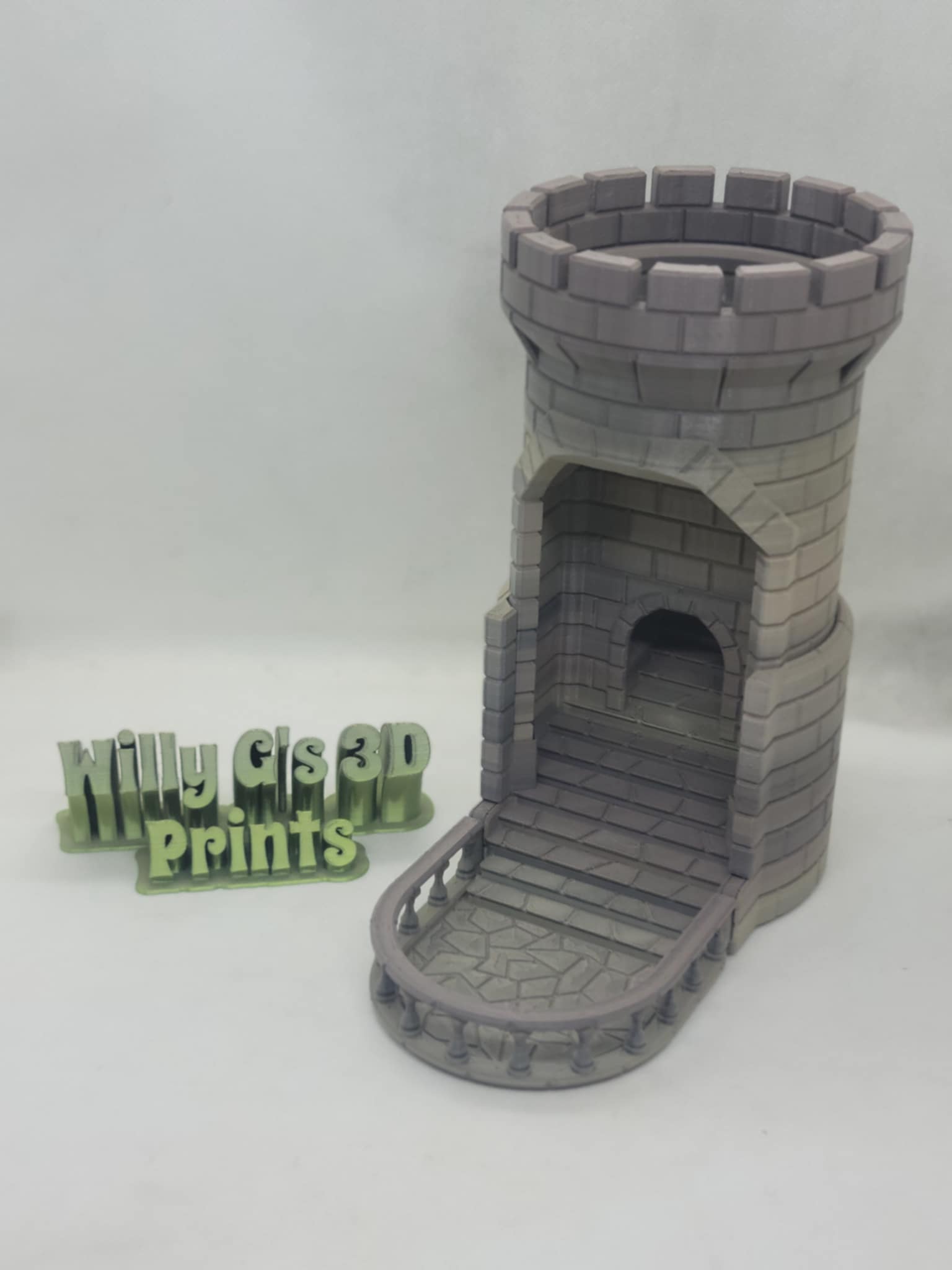 3D Printed Slam Dice Tower Castle