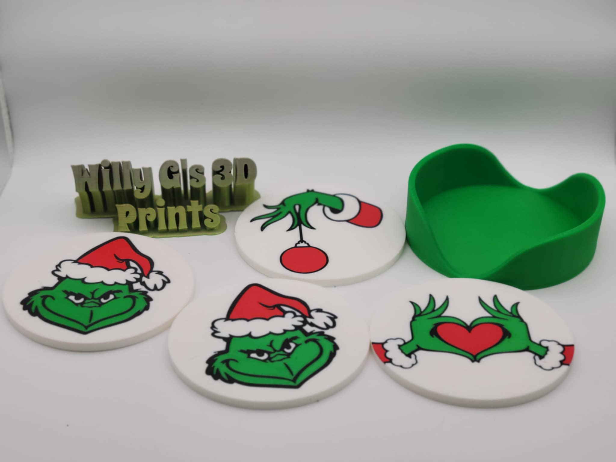 The Grinch Christmas Coaster Set of 4