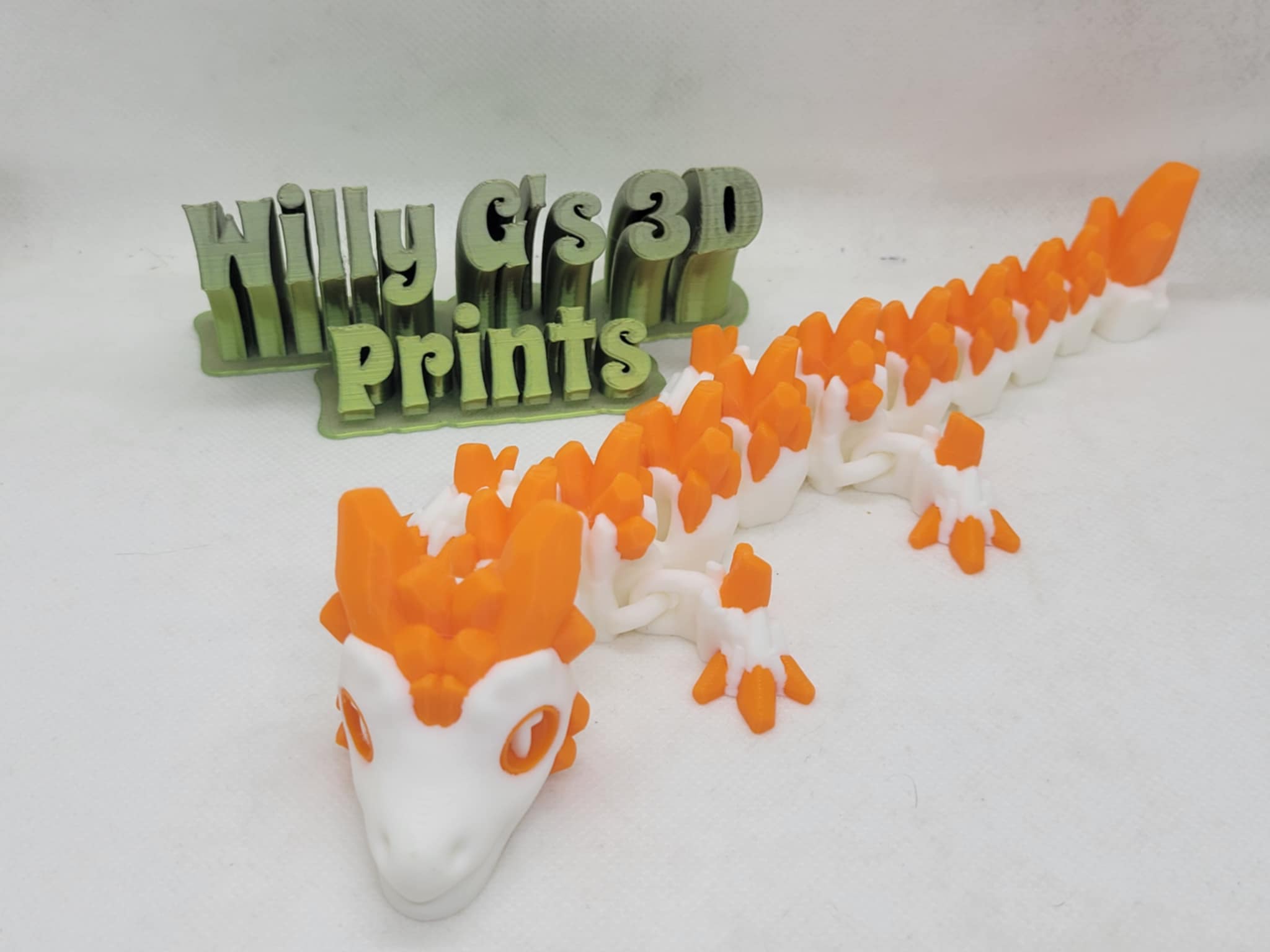 3D Printed Articulated Baby Stone Dragon