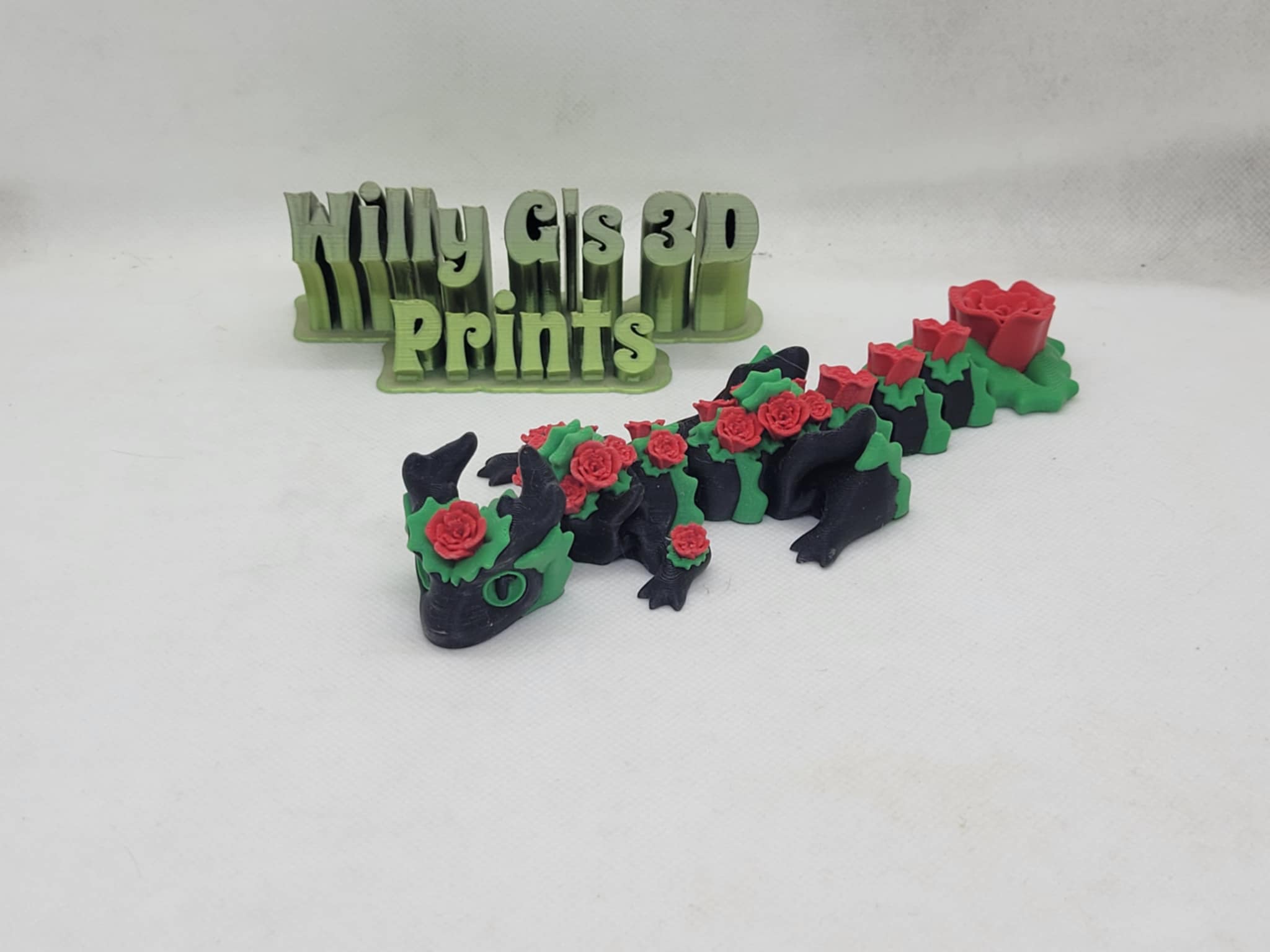 3D Printed Rose Dragon and/or Egg