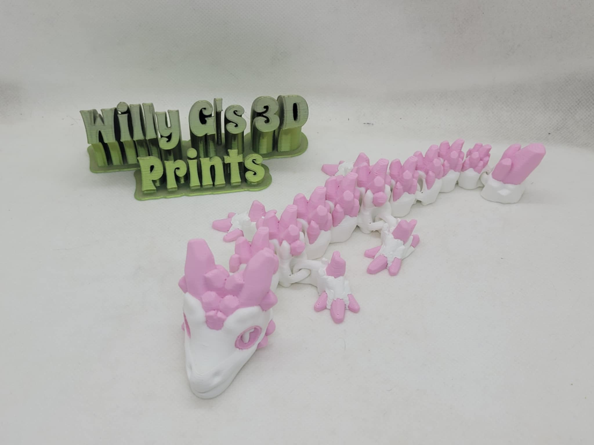 3D Printed Articulated Baby Stone Dragon