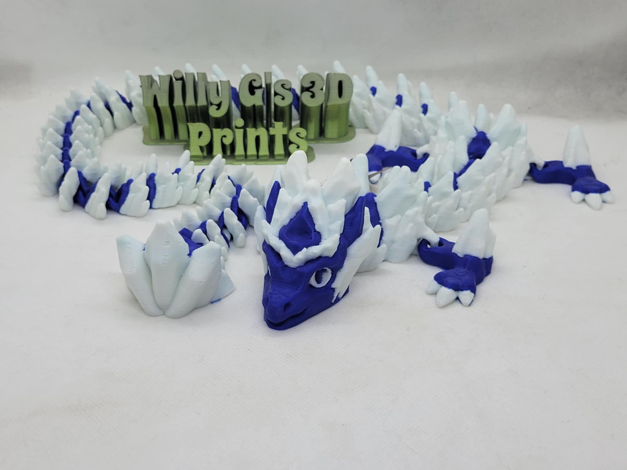 3D Printed Articulated Ice Dragon