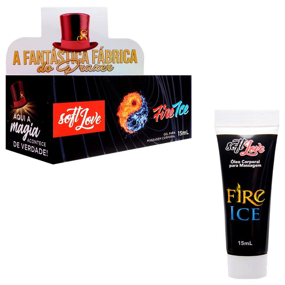 Gel de Massagem Soft Love Fire Ice 15ml