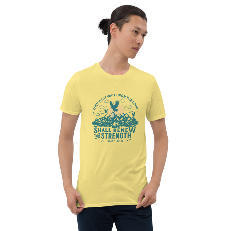 "THEY THAT WAIT UPON THE LORD" (MOUNTAINS) Short-Sleeve Unisex T-Shirt