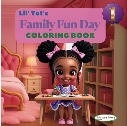 Lil' Tot's Family Fun Day Coloring Book Paperback 