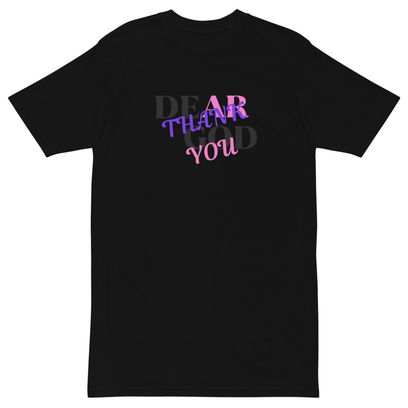 "DEAR GOD THANK YOU" Men’s premium heavyweight tee