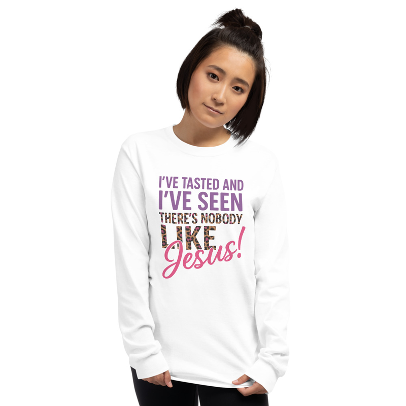 "THERE'S NOBODY LIKE JESUS" Men’s Long Sleeve Shirt