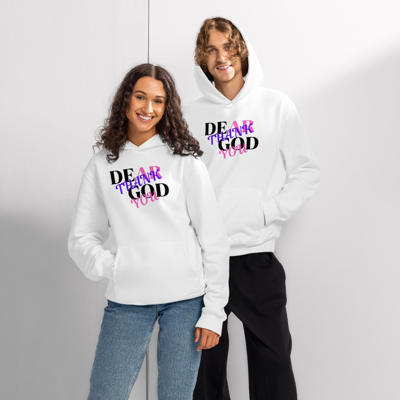 "DEAR GOD THANK YOU" Oversized heavyweight hoodie