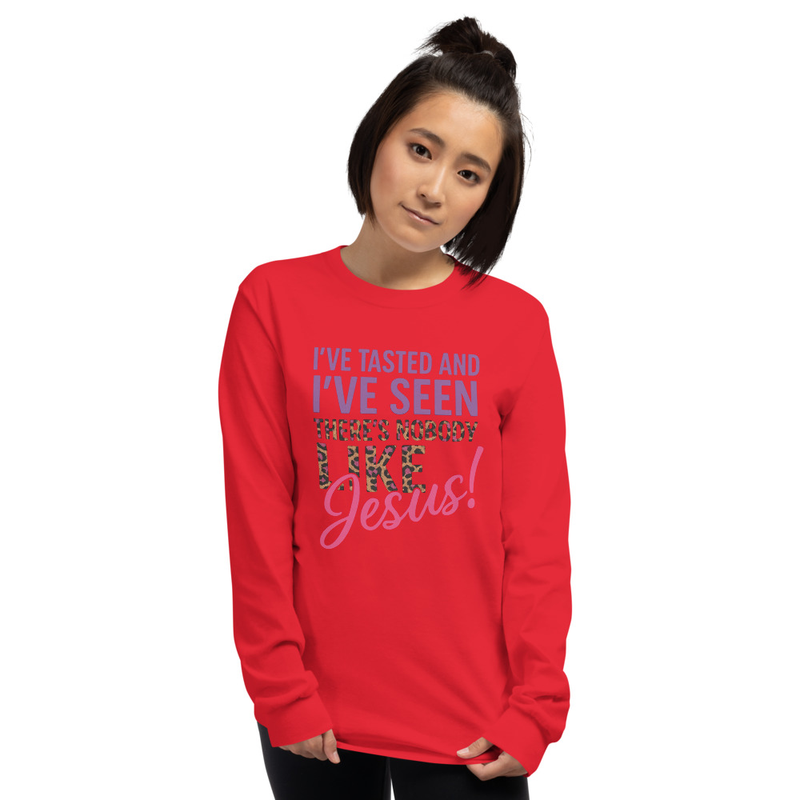 "THERE'S NOBODY LIKE JESUS" Men’s Long Sleeve Shirt