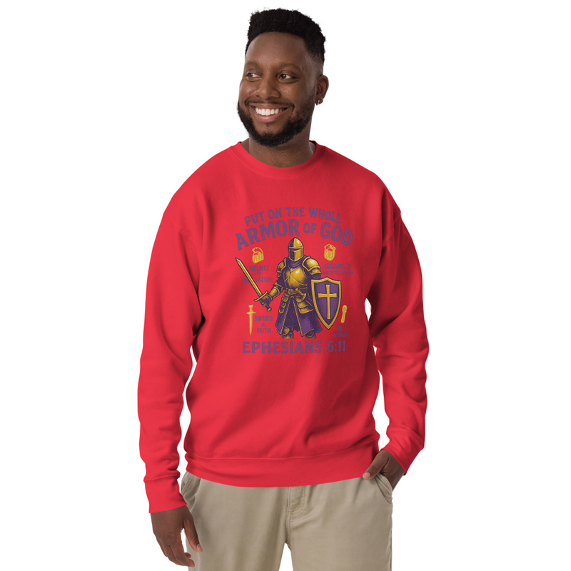 "THE FULL ARMOR OF GOD" Unisex Premium Sweatshirt