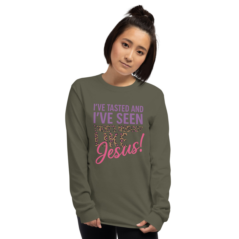 "THERE'S NOBODY LIKE JESUS" Men’s Long Sleeve Shirt