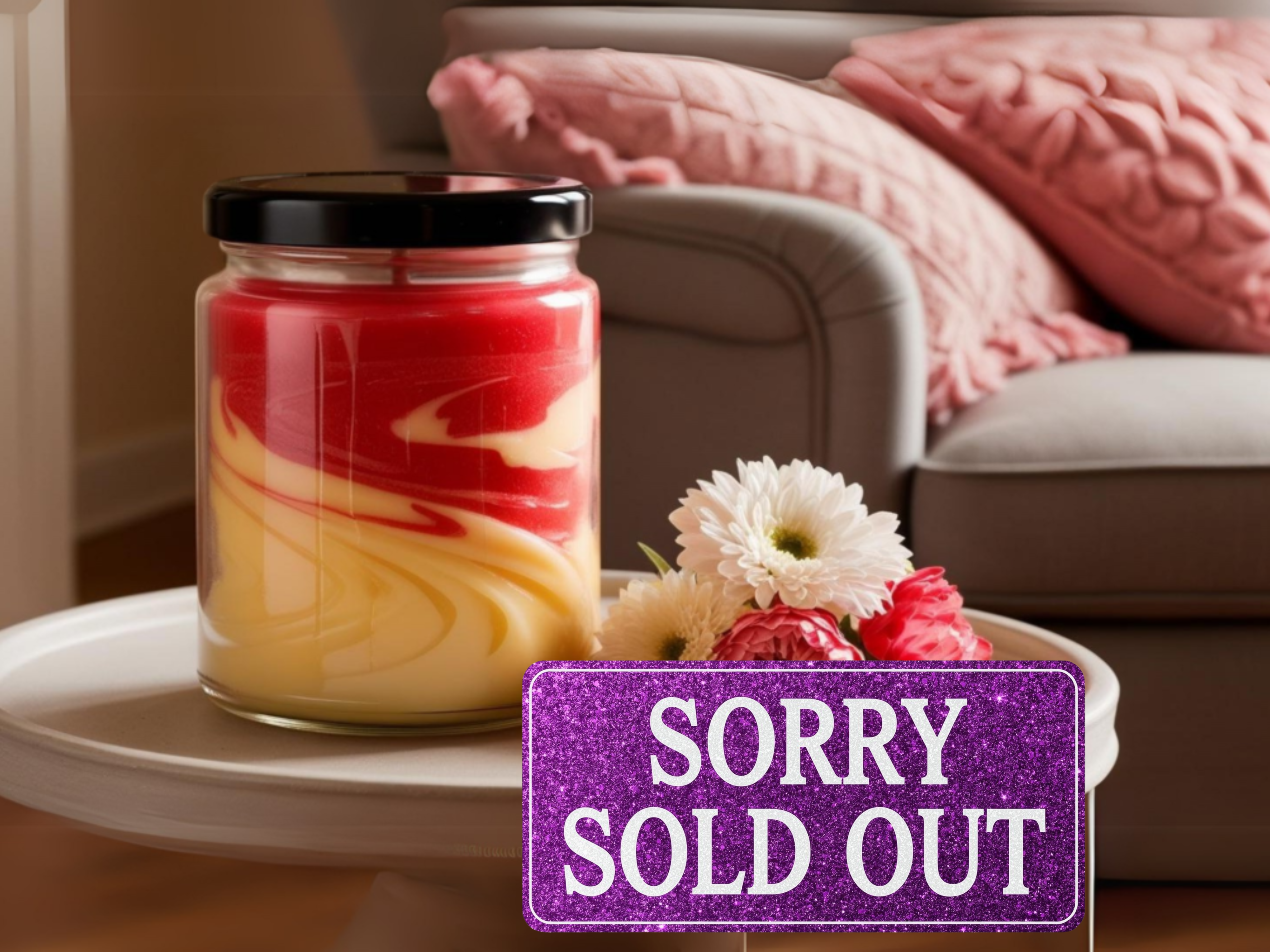 Strawberry Pound Cake Scented 8oz Candle